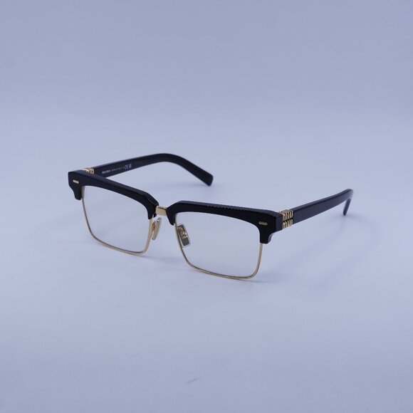 Miu Miu MU10ZS 1AB08N Sunglasses Black Browline Frame - Picture 2 of 11